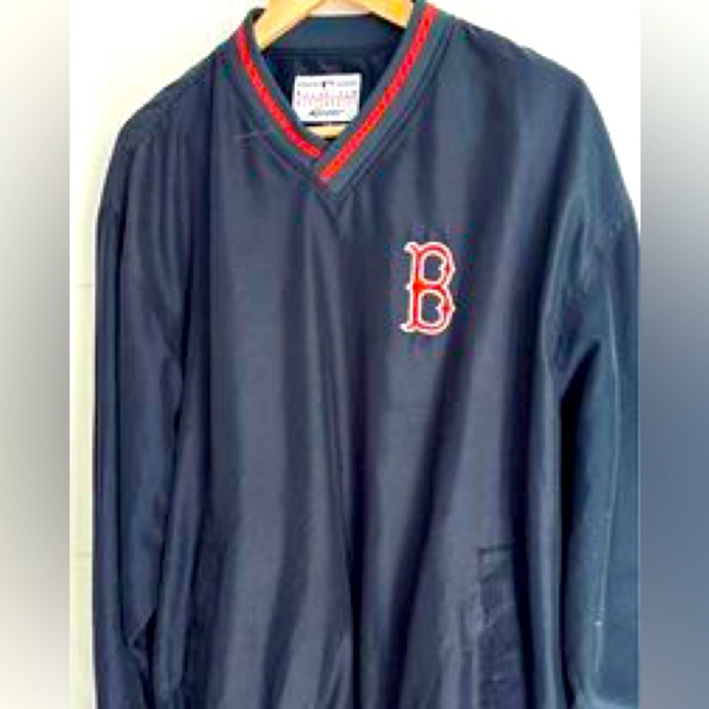 BOSTON RED SOX baseball pullover coat mens size large